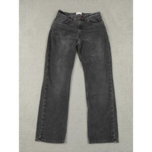 DÔEN Jeans Womens 26 Gray Charcoal Wash High Rise Straight Cotton Denim USA